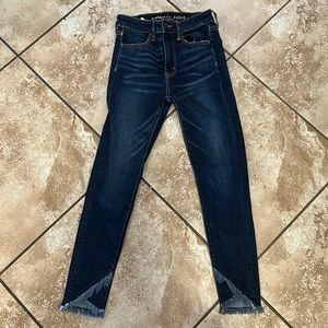 American Eagle super hi rise jegging crop